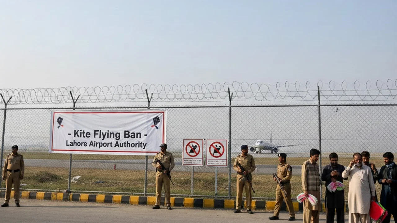 -Authorities Impose Kite Flying Ban Around Lahore Airport